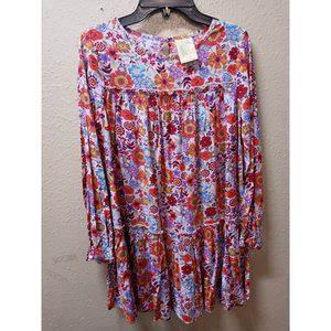 Thereabouts girls Floral bring dress size medium 10 to 12 new with tags